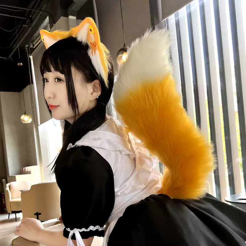 Cáo đuôi COS đeo tai đuôi thú động vật trẻ em Lina Belle lolita đồ chơi đạo cụ cosplay