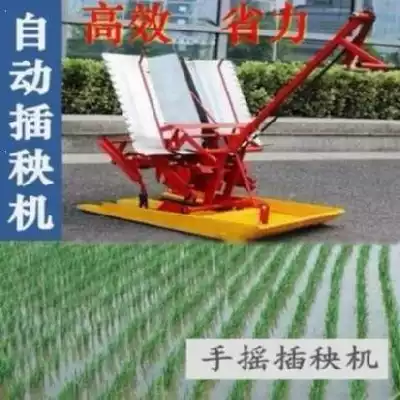 New machine double-row artificial household simple rice transplanter small electric rice electric rice planting
