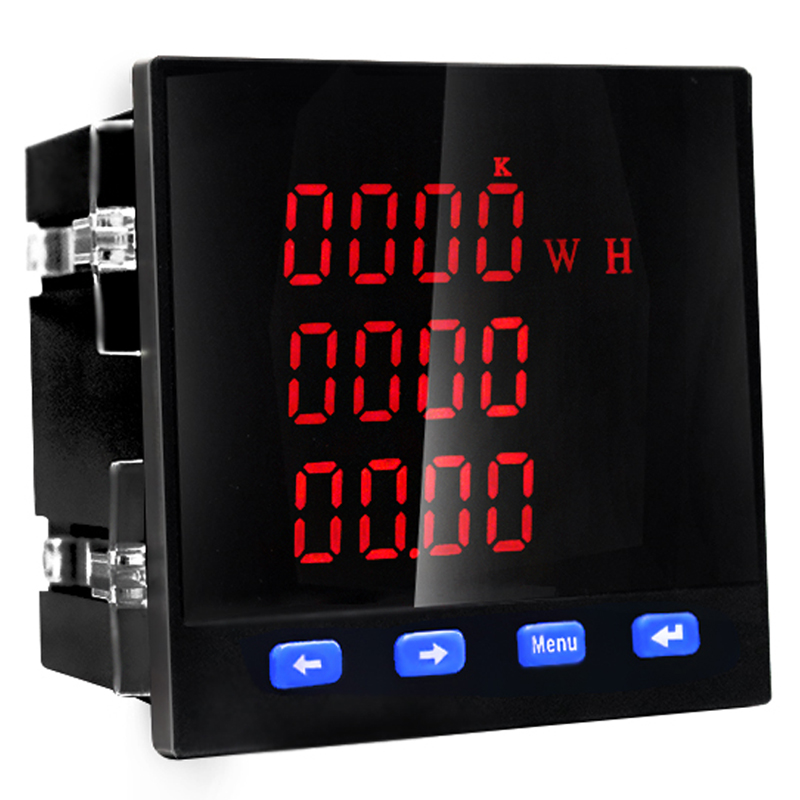 Multifunction power meter three-phase single current voltage power rs485 newsletter number of liquid crystal IJJ electric energy