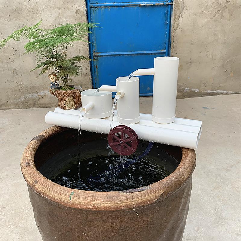 PVC pipe aquarium fish tank filter system ceramic glass fish tank on the water filter equipment