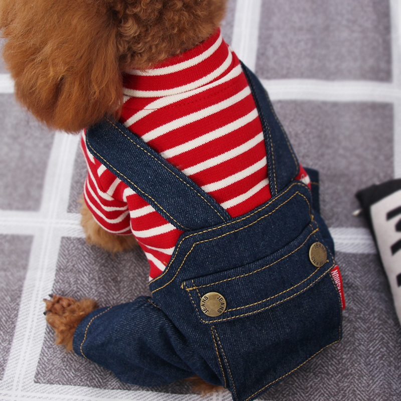 Puppy four-foot Teddy Clothes Bear Bermigie Small Dog Pets Warm Winter Clothing