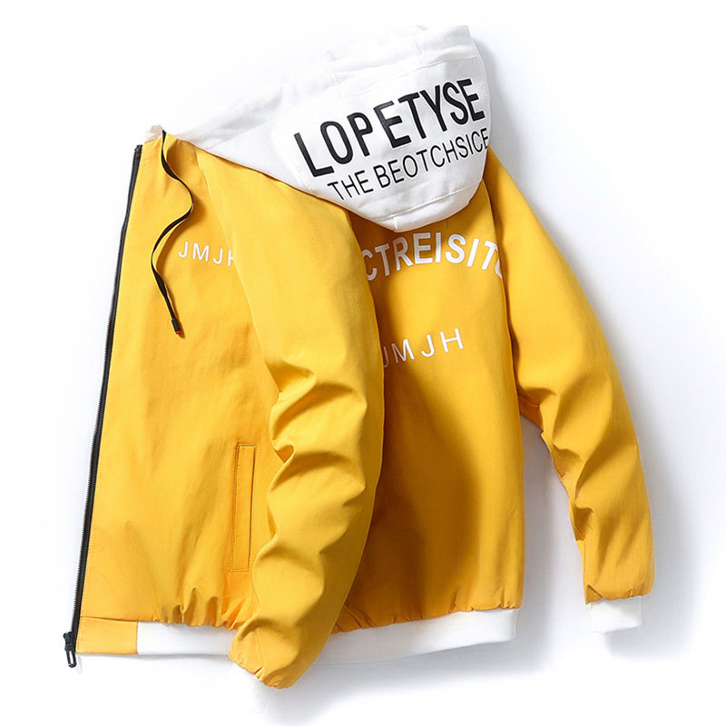 Men's spring and autumn jacket 2021 spring men's new casual thin section trendy handsome all-match spring top jacket