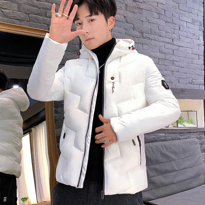 Winter cotton-padded men's tide ins super hot students Korean version of the tide brand down padded jacket 2020 winter short thickened padded jacket