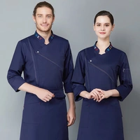 Синий единственный топ+фартук