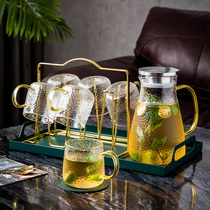 Nordic household glass high temperature resistant set heating teapot simple tea cup afternoon tea set fruit teapot