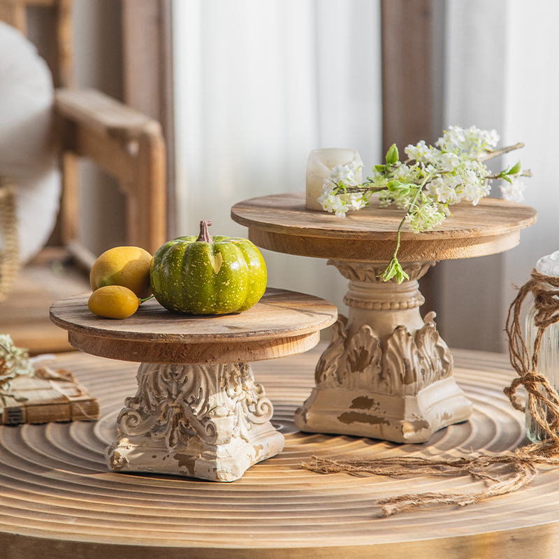 American Retro Fruit Tabletop French-Style Wedding Display Decoration Rustic High-End Wooden Tray Ornament Exquisite American Retro Fruit Tabletop French-Style Wedding Display Decoration Rustic High-End Wooden Tray Ornament Exquisite