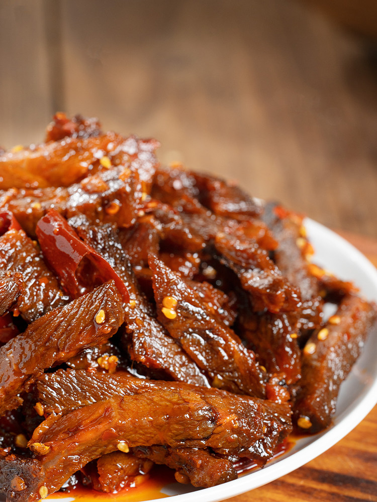 Zigong Cold Beef Spicy Old Sichuan Spicy Beef Jerky Snacks Bags Ready-to-eat Braised Snacks Vacuum Packaging