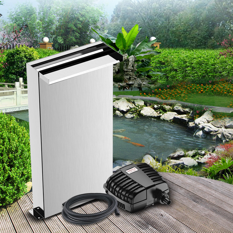 Sensenge Pool stainless steel waterfall water outlet drop water waterfall curtain wall courtyard rockery decoration water