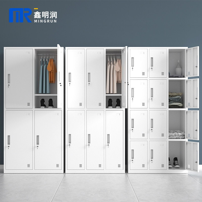 Steel Employees More wardrobe Home Tin Shoes Cabinet Gym Bathroom Change Wardrobe Dorm Room Storage Locker with lock