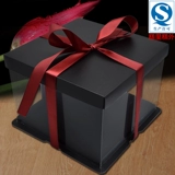 Корт -коробка 6 -INCH 8 -INCH 10 -INCH 12 -INCH Двойной слой плюс прозрачная сеть красная рука -питательная упаковка на день рождения