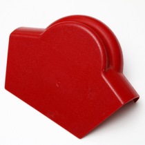 ASA synthetic resin heat insulation anti-corrosion head tile PVC antique roof ridge tile end plug factory direct sales