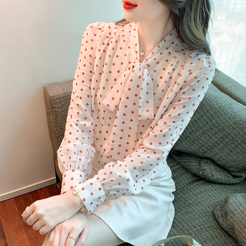Spring Point Sherspring Shirt Lady Shirt Sweater Woman Spring 2023 New Women's Clothing Long Sleeve Sleeve Sleeve Clothing Clothing