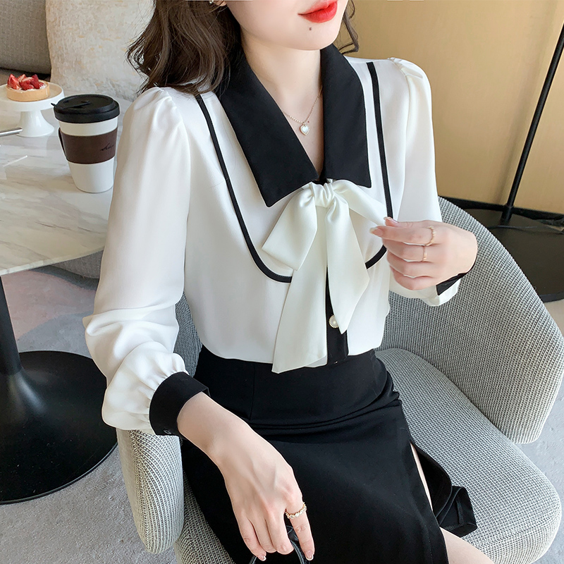 Spring - wearing new temperament snow shirts in spring - dress sweater - dressed long sleeved sweater in the spring of 2023