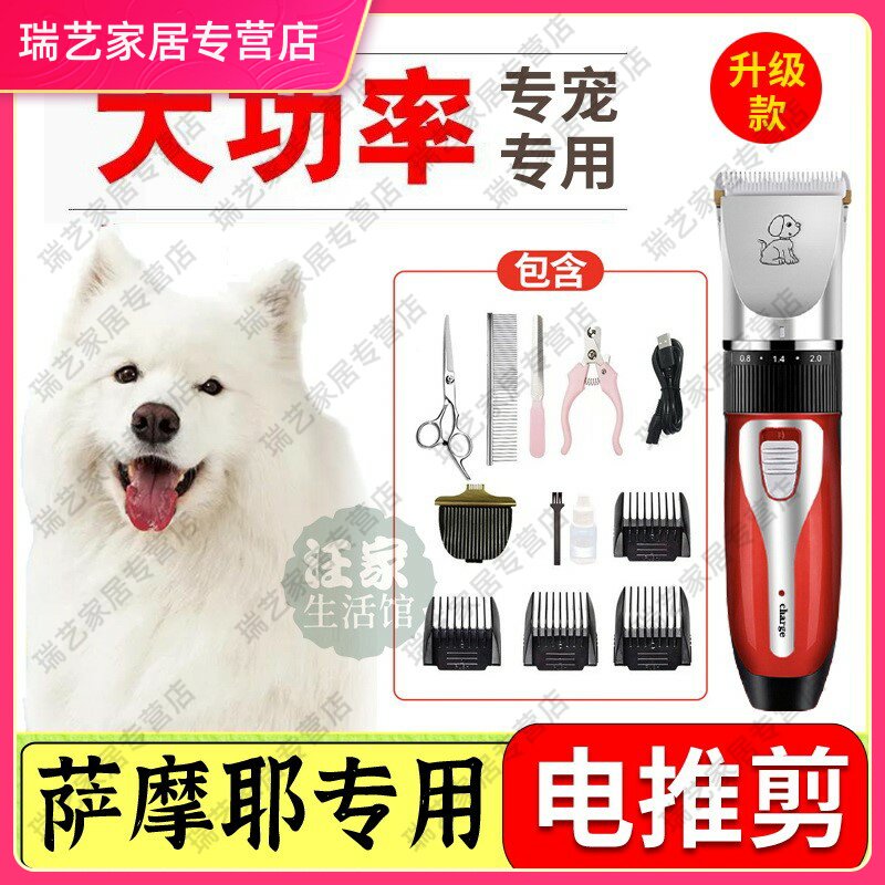 Reiyi Samoye Special Dogs Shaving Machine Pet Shop Electric Pushcut Electric Push Cut High Power Professional Fur Deity
