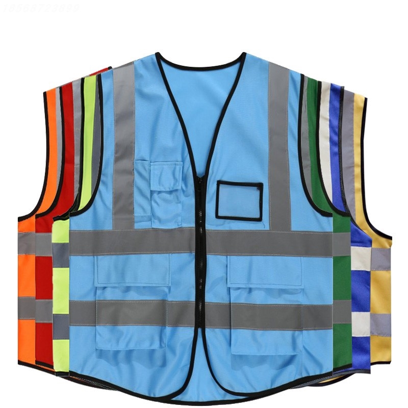 Sleeveless mesh Night men's reflective vest safety vest Workers printed overalls Railway safety clothing mesh