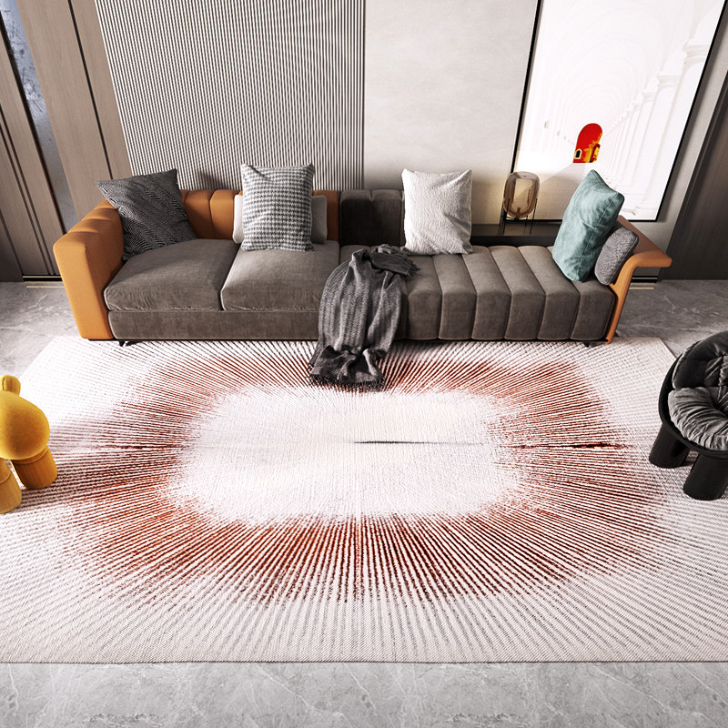 Light luxury living room carpet coffee table mat bedroom room bedside blanket post-modern minimalist 3D three-dimensional minimalist style