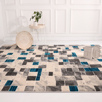 Small Panes Living-room Carpet Sofa Tea Table Cushion Bedroom Room Bed Front Bedside Mat minimalist Geometric Earth Blanket