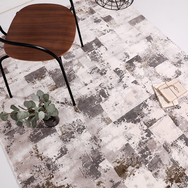 Turkey imported villa living room carpet sofa coffee table cushion retro geometric design bedroom room large carpet