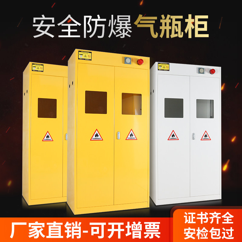 Gas cylinder cabinet Explosion-proof cabinet with alarm Single bottle double bottle three bottles Gas explosion-proof cylinder cabinet