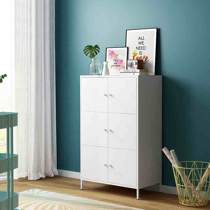 Nordic Dining Cabinet Six-door Short Cabinet Tin Cabinet Living Room Housed By Wall Dining Room Lockers Home Modern Minima