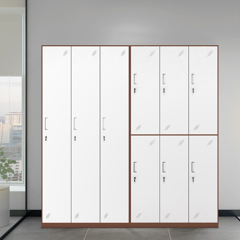 Iron Leopard Locker 6 9 Door Cabinet With Wardrobe Office Sheet Iron More Wardrobe Steel Data Cabinet With Lock