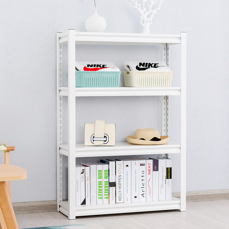 Iron Leopard White Warehousing Shelf Home Shelf Multilayer Kitchen Containing Shelf Supermarket Warehouse Shelves Shelving Shelf