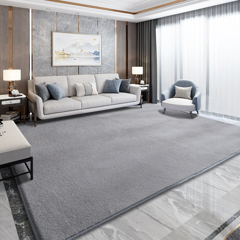 Carpet Bedroom Living Room Ultra Soft Sleeping with sofa tea table room full of plush bed edge blanket thickened mat