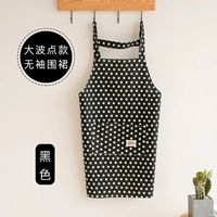 Черный водонепроницаемый фартук без рукавов