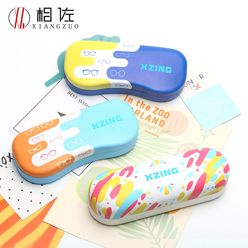 Children's Glasses Box Student Girl Portable Myopia Eye Box Korea Superior Boy Anti-Pressure Teenage Girl Cute Cartoon