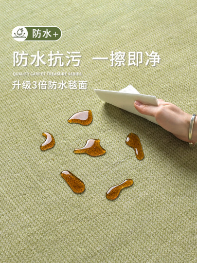 Carpet Living Room Зеленый 2025 Новый безмытый резиновый прикроватный легкий роскошный высококачественный водонепроницаемый и нержавеющий диван