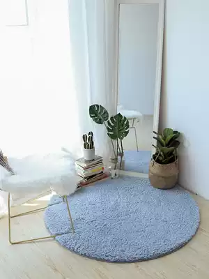 Nordic ins round carpet Plush living room coffee table Carpet Bedroom bed computer chair hanging basket Yoga mat