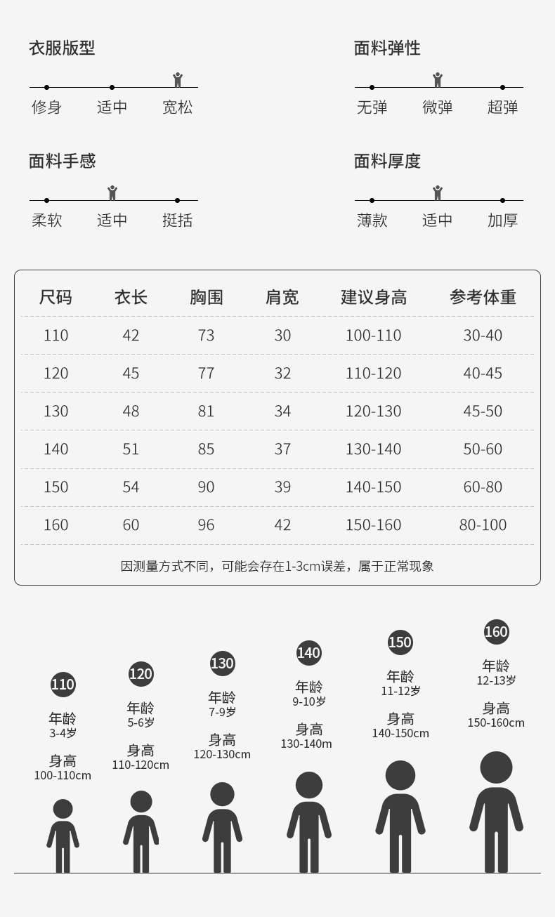 雅鹿 中大童 100%纯棉 圆领印花卫衣 宽松打底衫 图7