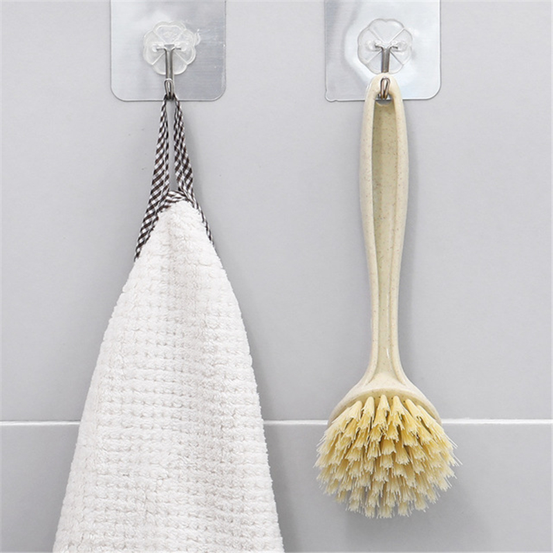 Kitchen Long Handle Cleaning Brush Home Decontamination washing pan brush dishwashing brush Hanging Sink Hearth Clean Brush