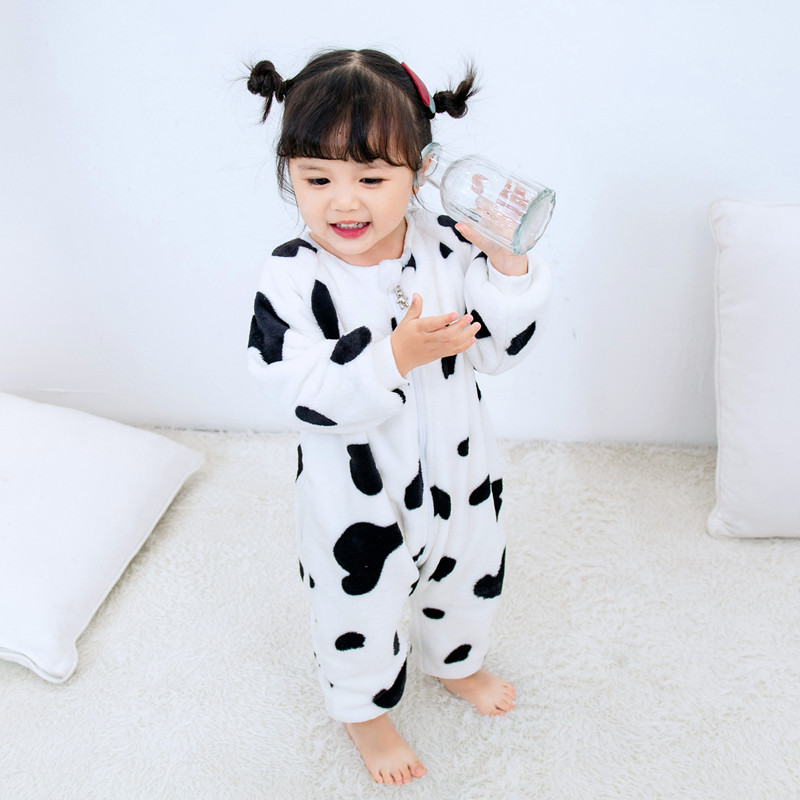 Sleeping Bag Baby Autumn Winter Flannel Plus Suede Thickened Coral Suede Baby Sub leg Children sleeping bag Sleeping Clothing Anti Kick