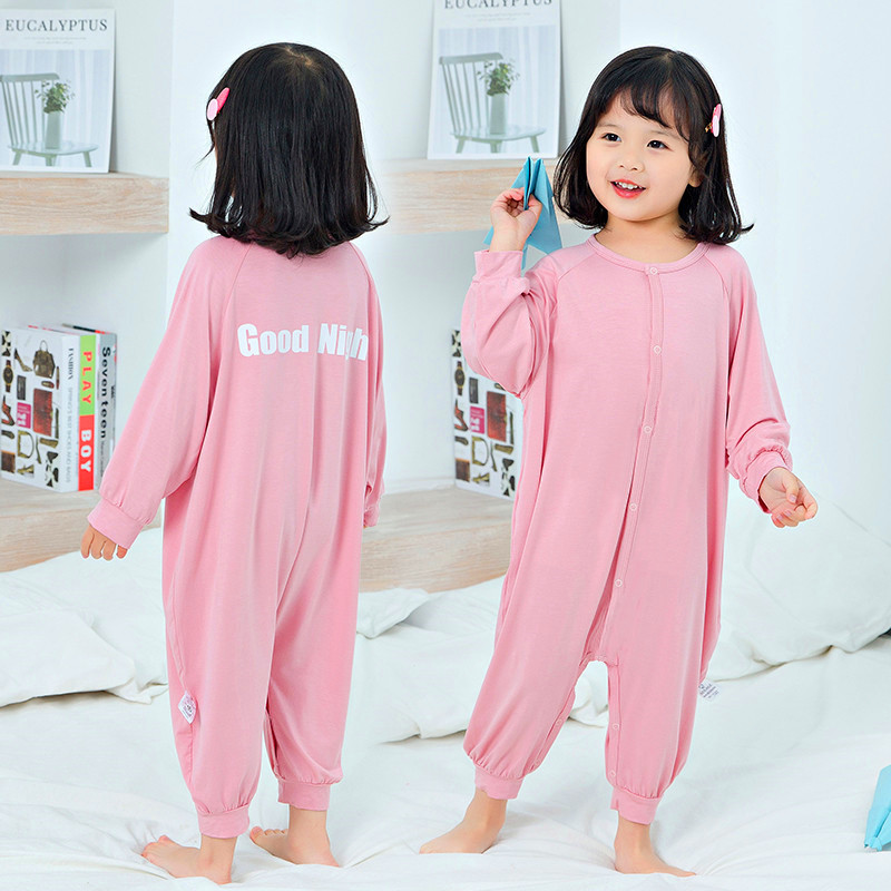 Modal baby sleeping bag spring and autumn cotton thin summer leg-splitting baby children's anti-kicking artifact