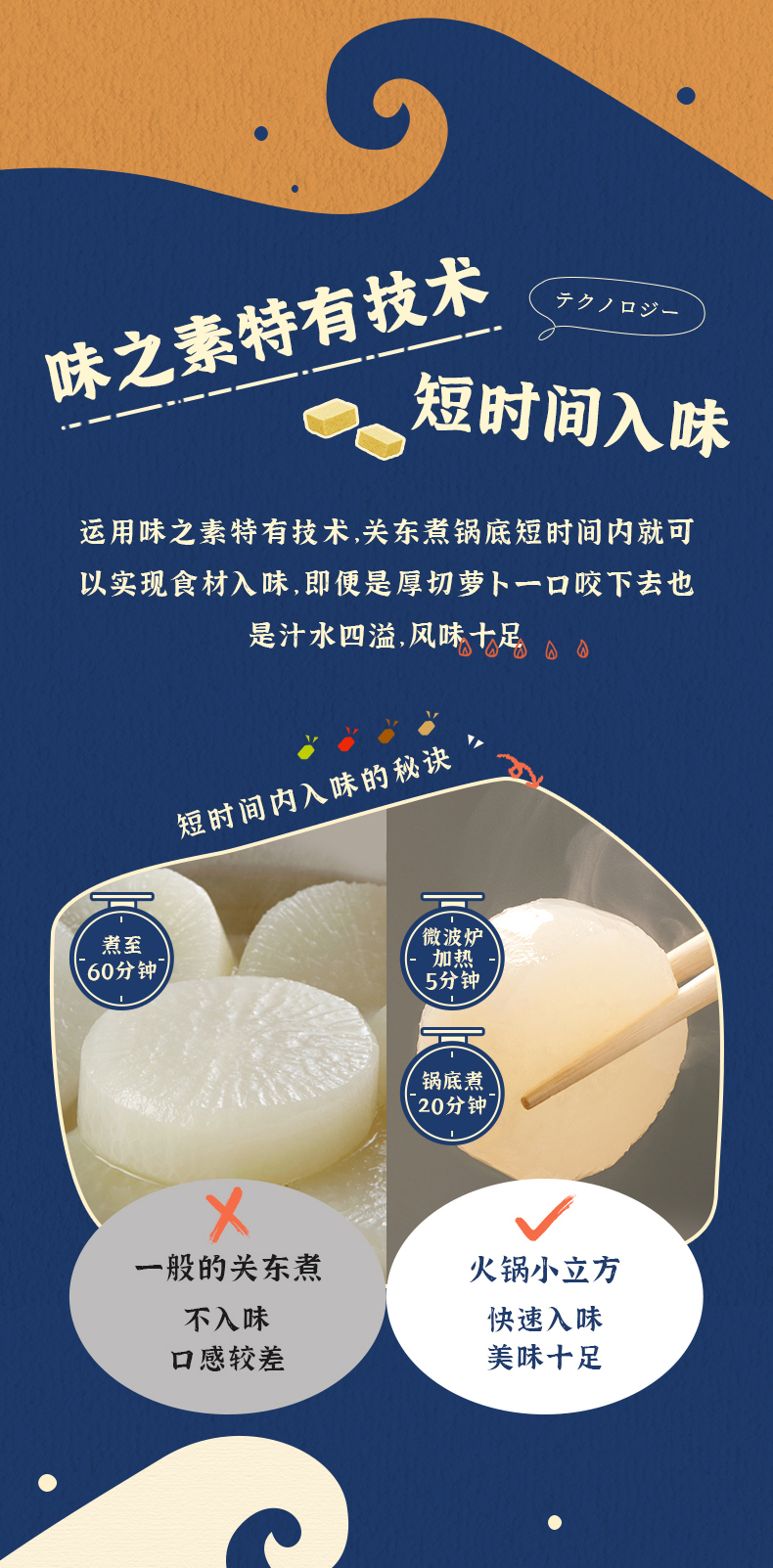 日本进口 ajinomoto 味之素 日式关东煮火锅汤底 8块 图4