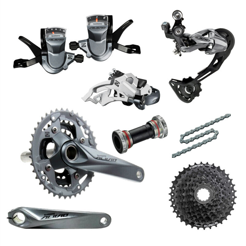 Shimano 9 speed mountain transmission suite M4000 before dial the tooth frame Xeno 27S transmission