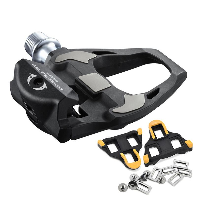 Shimano R8000 Pedals Shimano Ut Extended 4mm Road Bike Self-Locking Pedals with Cleats