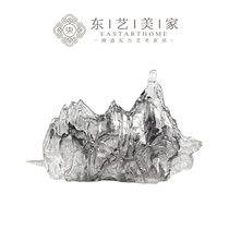 Modern new Chinese style Ink mountain artistic conception Sales office Club hotel Model room TV cabinet Soft decoration ornaments