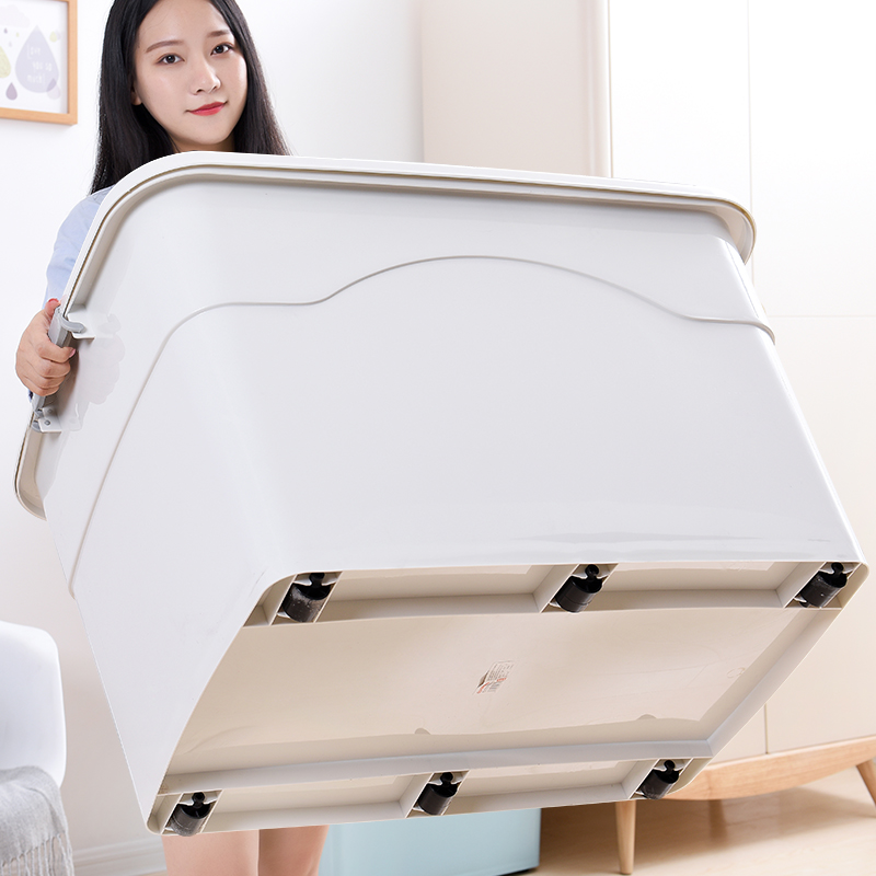 Containing box Plastic containing box Home Quilt Clothing Clothes Large Number Special large number clear cabin storage box finishing box