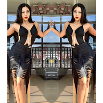  Mulan Xixis new national standard dance dress performance suit professional Latin dance adult female short hip skirt