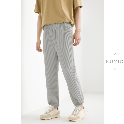 Kuyiou/lifetime плиссированная нога накачала веревочный балки трижды раздавливая плиссированная свободная талия.