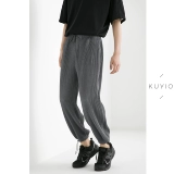 Kuyiou/lifetime плиссированная нога накачала веревочный балки трижды раздавливая плиссированная свободная талия.