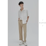 Регулировка рта ног u kuyiou/Создание изогнутых линий сшивания и плотной талии под девятью точки девяти точковых мужчин K64