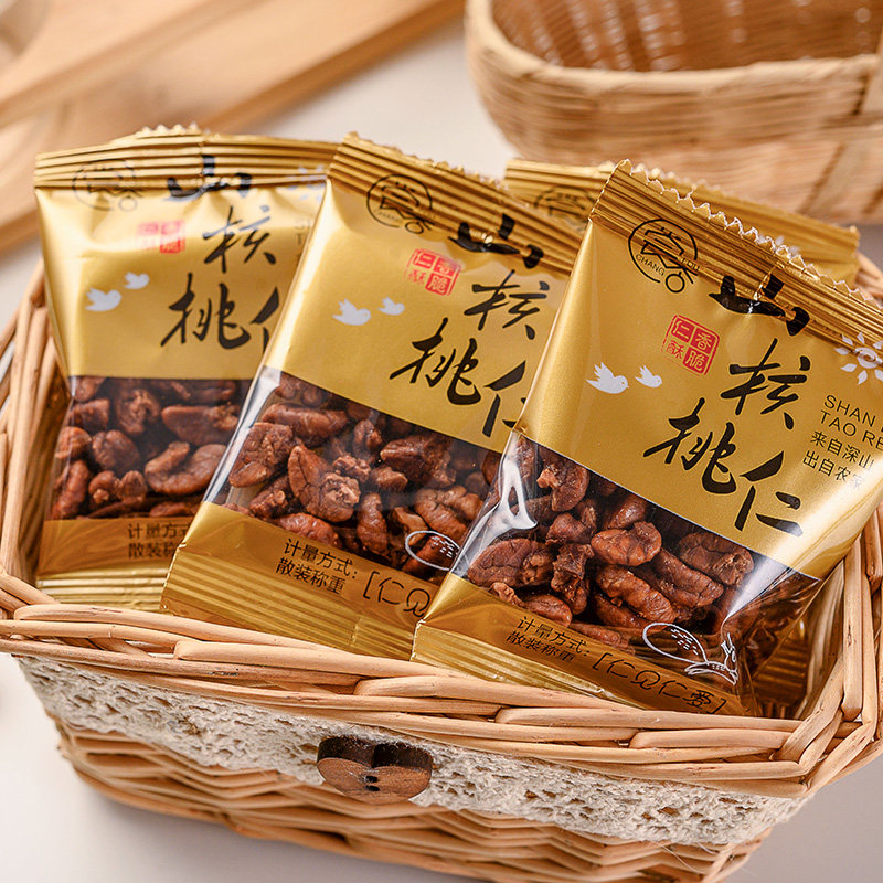 2021 new goods Lin'an pecan kernel small package 500g wild small walnut kernel small walnut pregnant nut snack