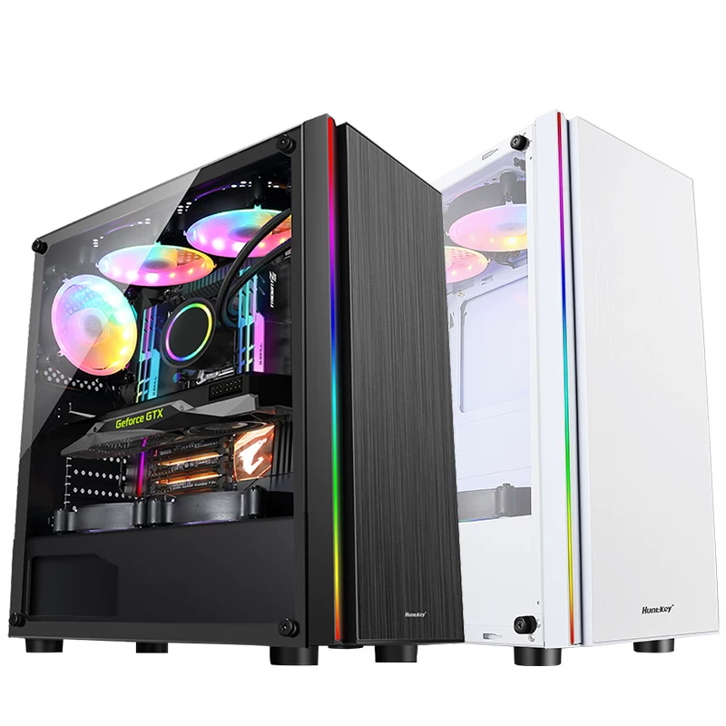 Компьютерный корпус Hangjia Magic Film II с боковой панелью, дверца DIY, полный RGB-подсветкой, водяное охлаждение, ATX, большая станина/корпус, задняя планка