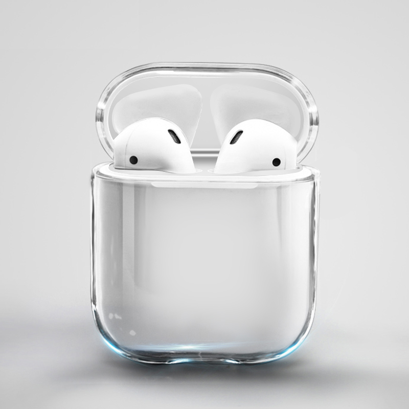 Transparent applicable airpodspro protective sleeve 3rd generation Apple wireless bluetooth earphone shell airpods pro simple aripods por silicone soft shell case