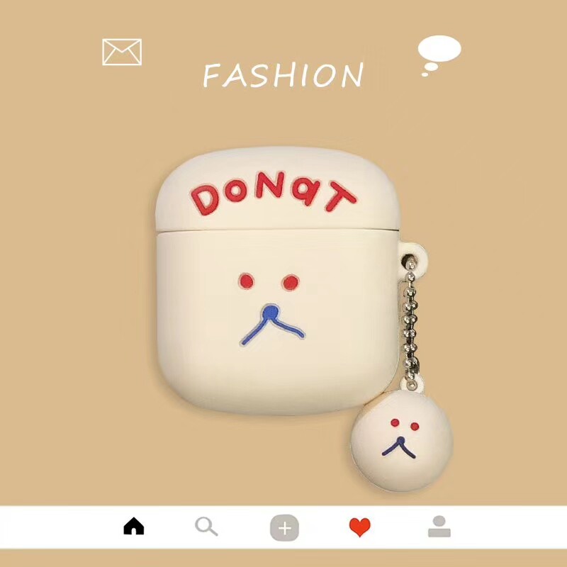 ins cute simple pen expression applicable Marwalker lolipas protective sheath without heart joint headsets lollipops wireless Bluetooth headphones liquid soft protective shell lolipo