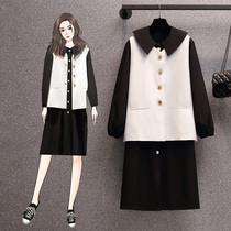 Pregnancy Woman Dress 2021 Spring Dress New Big Code Ocean gas Aging Suit Waistcoat dress Two suit Pregnant Woman Skirt