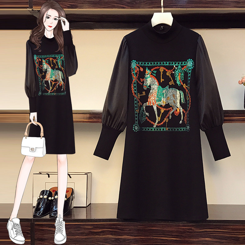 Gestational woman dress 2021 Spring loaded with a thin ocean dress temperament Name Yuanyo Loose Covered pregnant Pregnant Woman Skirt